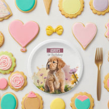 Spring vibes Puppy - Birthday Party -