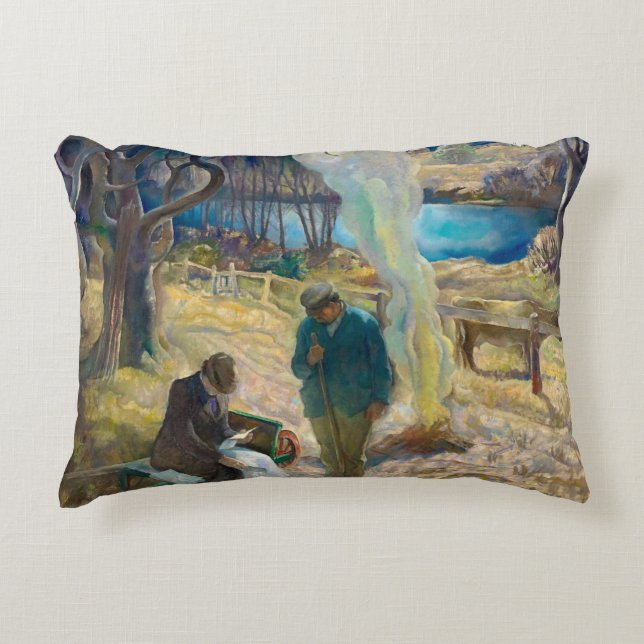 Spring von Newell Convers Wyeth Dekokissen (Vorderseite)