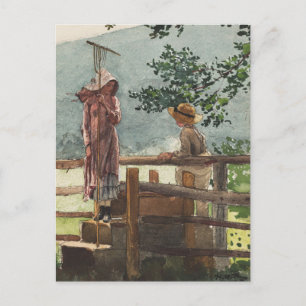 Spring von Winslow Homer Postkarte