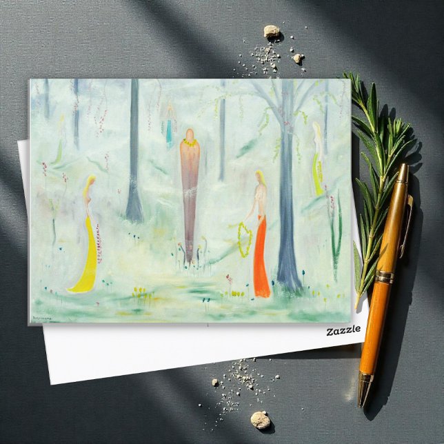 Spring Wahine, Marguerite Blasingame Postkarte (Von Creator hochgeladen)