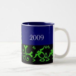 Spring Wedding Black & Blue Tasse - Anpassbar