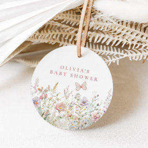 Spring Wildblume Field Baby Dusche Vielen Dank Geschenkanhänger
