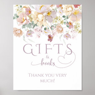 Spring Wildblume Lila Girl Baby Duschgeschenk Poster