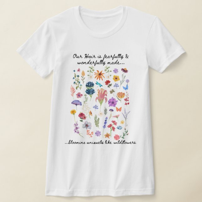 Spring Wildflower Black Hair Appreciation Tee (Ablage )