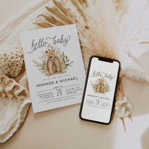 Spring Woodland | Einladung der Babydusche