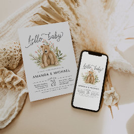 Spring Woodland | Einladung der Babydusche