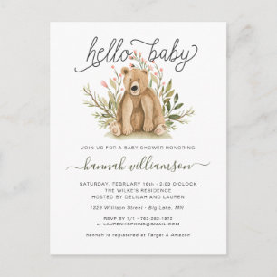 Spring Woodland   Einladung der Babydusche
