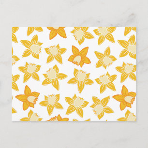 Spring Yellow Daddodil Postkarte