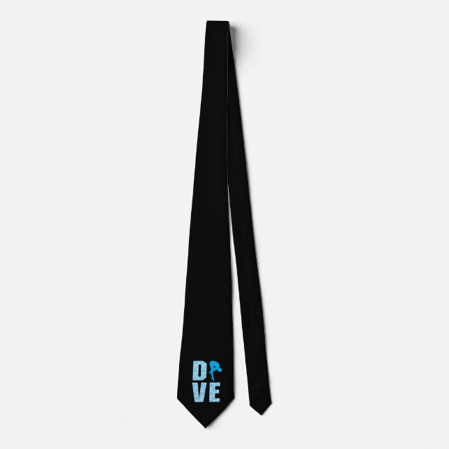 Springboard Diving Gift Diver Platform Springboard Krawatte (Vorderseite)