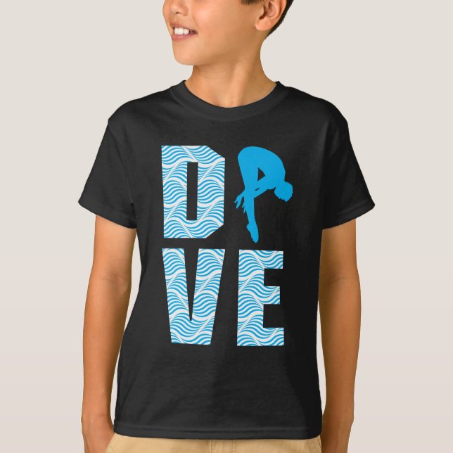 Springboard Diving Gift Diver Platform Springboard T-Shirt (Vorderseite)