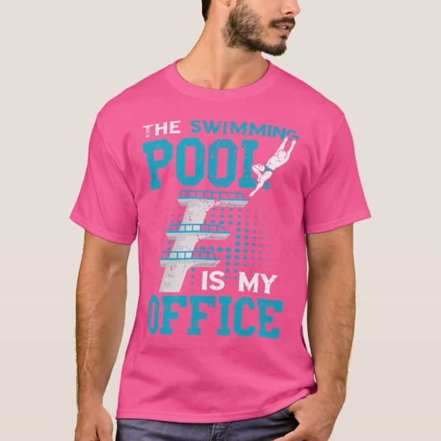 Springboard Diving Office Schwimmbad Springboar T-Shirt (Vorderseite)