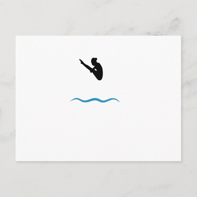 Springboard Diving Postkarte (Vorderseite)