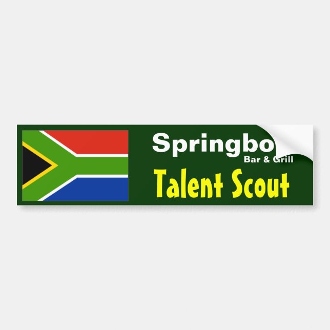 Springbok-Bar-Talent-Pfadfinder - Autoaufkleber (Vorne)