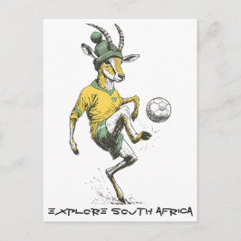 Springbok Star Striker Feiertagspostkarte