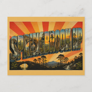 Springbrook Nationalpark Queensland Vintage Postkarte