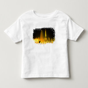 Springbrunnen am weltberühmten Eiffelturm Paris Kleinkind T-shirt