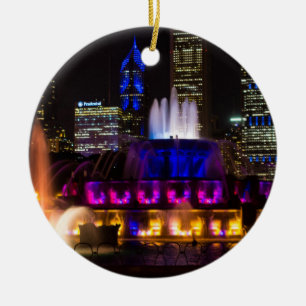 Springbrunnen Buckingham Chicago Keramikornament