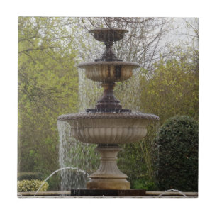 Springbrunnen Kleine (4,25" x 4,25") Keramik Foto Fliese