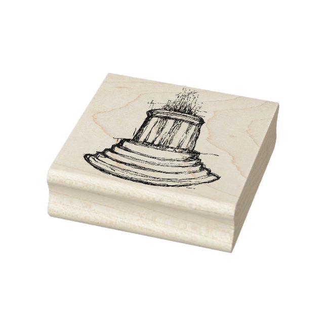Springbrunnen Marshall Michigan                    Gummistempel (Stempel)
