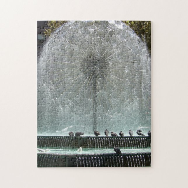 Springbrunnen rund puzzle (Vertikal)