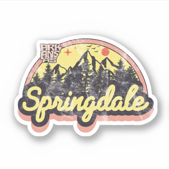 Springdale, Arkansas Sticker (Vorderseite)
