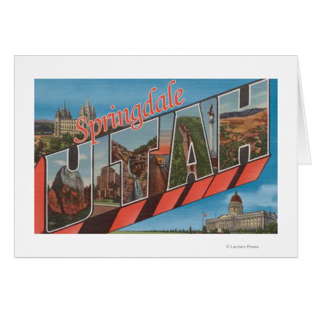 Springdale, Utah - Große Buchstabenszenen (Vorderseite (Horizontal))