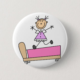 Springen auf Bett-Knopf Button