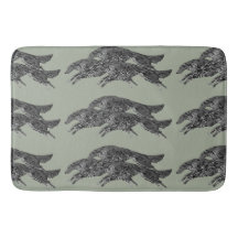 Springen der Borzoi-Badematte