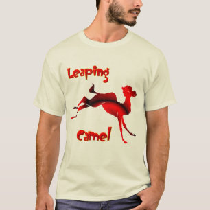 Springen der Kamel-T - Shirts