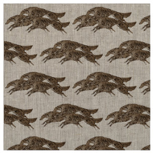 Springen des Borzoi-Gewebes Stoff