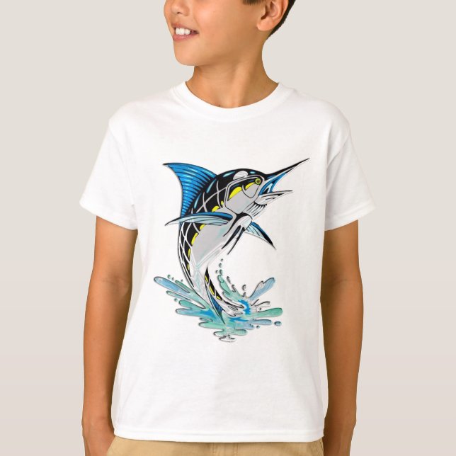 Springen des Speerfisches T-Shirt (Vorderseite)