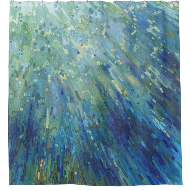 Springen in den Ozean-BadezimmerDuschvorhang Juul Duschvorhang (Vorderseite)