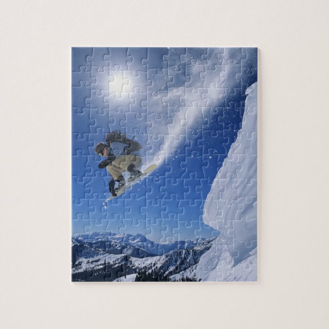 Springen in den Snake Creek Canyon von Clayton 3 Puzzle (Vertikal)