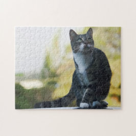 Springen katzenartig puzzle