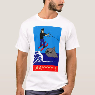 springen Sie den Haifisch T-Shirt