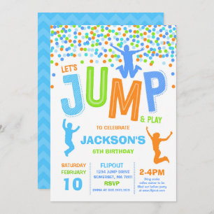 Springen Sie Einladung