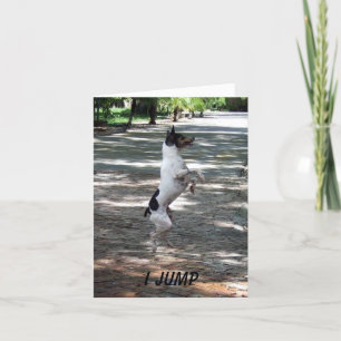 Springen Sie für Freude Karte
