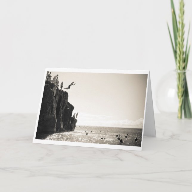 Springen Sie Gruß Feiertagskarte (Vorderseite)