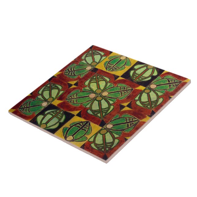 "Springen Sie" (Malerei) Keramik-Fliese Fliese (Seite)