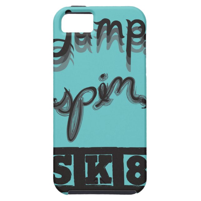 Springen Sie, spinnen Sie, iPhone SK8 Fall Case-Mate iPhone Hülle (Rückseite)
