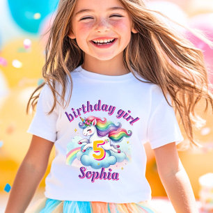 Springende Fantasy-Einhorn magische Mädchen Geburt T-Shirt
