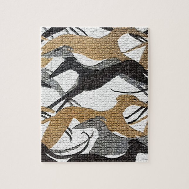 Springende Hunde Puzzle (Vertikal)