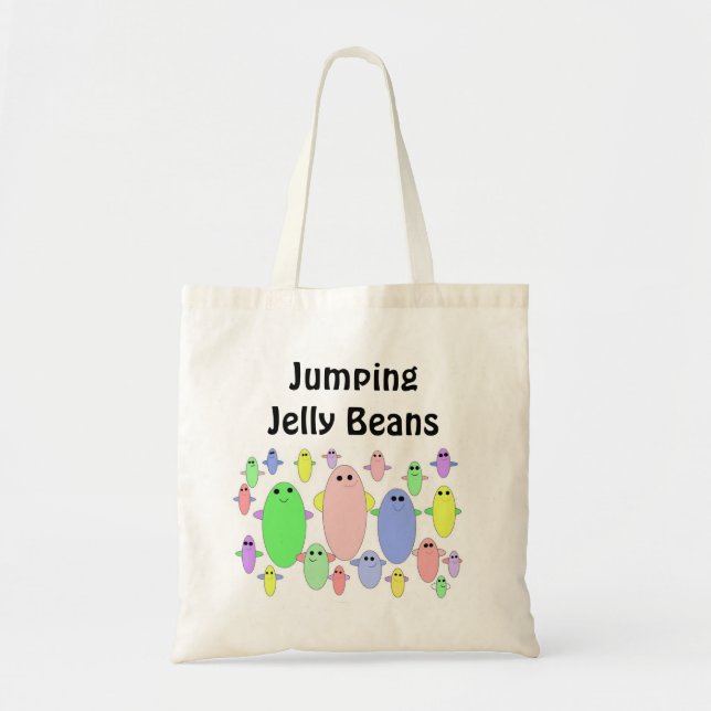 Springende Jelly Beans Tragetasche (Vorne)