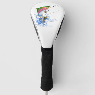 Springende Regenbogenforelle Golf Headcover