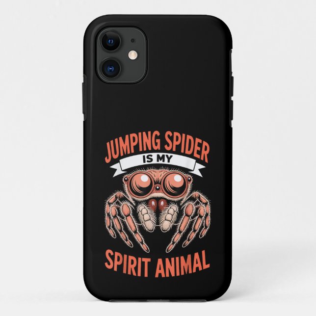 Springende Spider-Kunst für Männer Frauen Kinder,  Case-Mate iPhone Hülle (Rückseite)
