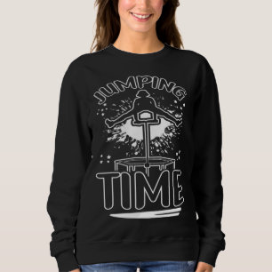 Springende Zeit Trampolin Ausdauer Cardio Springen Sweatshirt