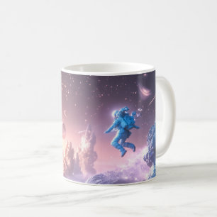 Springender Astronaut Kaffeetasse