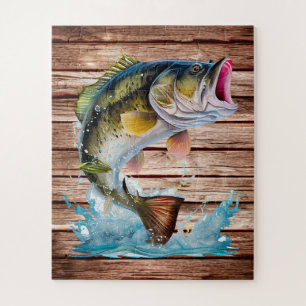 Springender Barsch Gone Fishing Puzzle