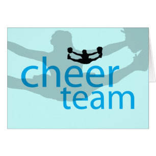 Springender Cheerleader-Team-Gang