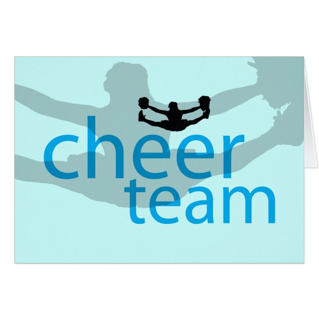 Springender Cheerleader-Team-Gang (Vorderseite (Horizontal))